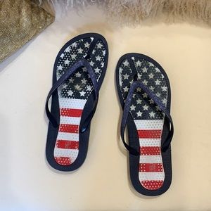 American Flag Flip Flops